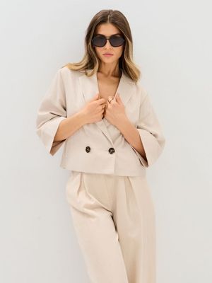 Marynarka elegancki Sinsay ze sklepu: Sinsay w kategorii: Marynarki damskie - zdjęcie CC22A15-4CA-6968_350IU