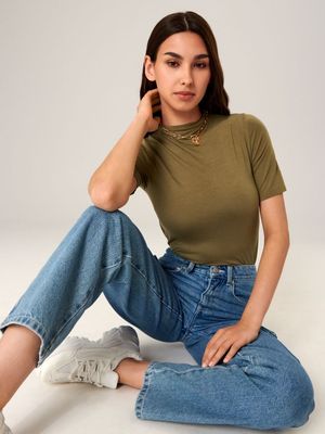 Bluzka damska casual Sinsay ze sklepu: Sinsay w kategorii: Bluzki damskie - zdjęcie CC22A15-4CA-6968_3660B