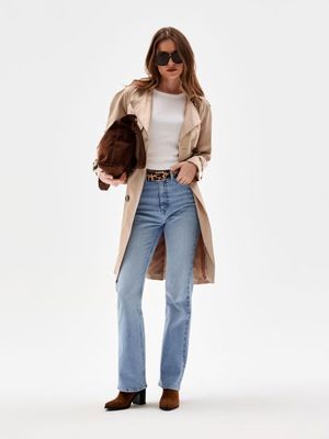 Płaszcz damski casual Sinsay ze sklepu: Sinsay w kategorii: Płaszcze damskie - zdjęcie CC22A15-4CA-6968_370HC
