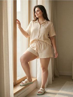 Piżama w nadruki Sinsay ze sklepu: Sinsay w kategorii: Piżamy damskie - zdjęcie CC22A15-4CA-6968_371IY