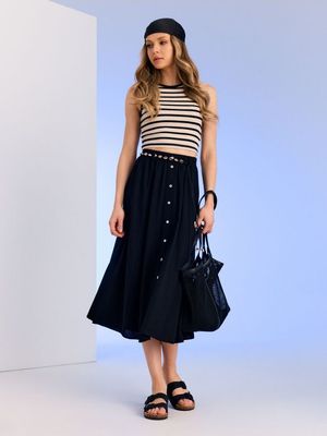 Spódnica na wiosnę elegancka Sinsay ze sklepu: Sinsay w kategorii: Spódnice - zdjęcie CC22A15-4CA-6968_384GZ