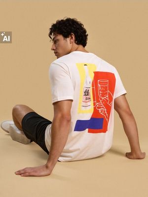 T-shirt męski Sinsay ze sklepu: Sinsay w kategorii: T-shirty męskie - zdjęcie CC22A15-4CA-6968_387HL