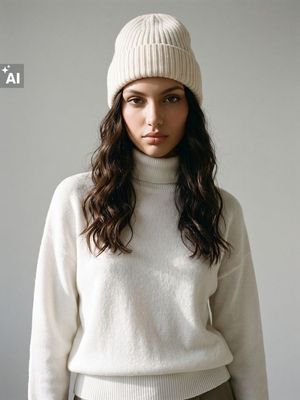 Czapka zimowa damska Sinsay ze sklepu: Sinsay w kategorii: Czapki zimowe damskie - zdjęcie CC22A15-4CA-6968_387JU