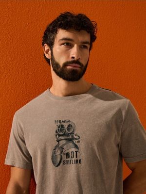 T-shirt męski młodzieżowy Sinsay ze sklepu: Sinsay w kategorii: T-shirty męskie - zdjęcie CC22A15-4CA-6968_388HL
