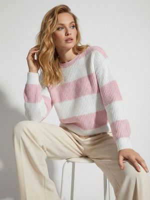 Sweter damski na jesień Sinsay ze sklepu: Sinsay w kategorii: Swetry damskie - zdjęcie CC22A15-4CA-6968_391GZ