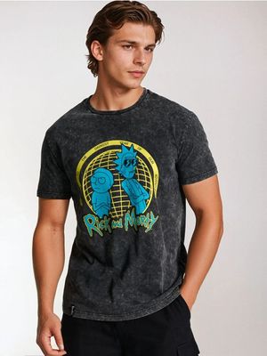 T-shirt męski młodzieżowy Sinsay ze sklepu: Sinsay w kategorii: T-shirty męskie - zdjęcie CC22A15-4CA-6968_400HL