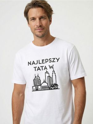T-shirt męski Sinsay ze sklepu: Sinsay w kategorii: T-shirty męskie - zdjęcie CC22A15-4CA-6968_414HL