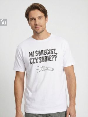 Sinsay - T-shirt męski młodzieżowy ze sklepu: Sinsay w kategorii: T-shirty męskie - zdjęcie CC22A15-4CA-6968_415HL