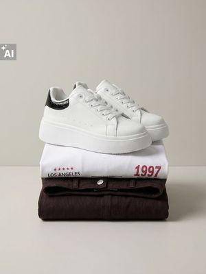 Buty sportowe damskie na wiosnę Sinsay ze sklepu: Sinsay w kategorii: Buty sportowe damskie - zdjęcie CC22A15-4CA-6968_4920X