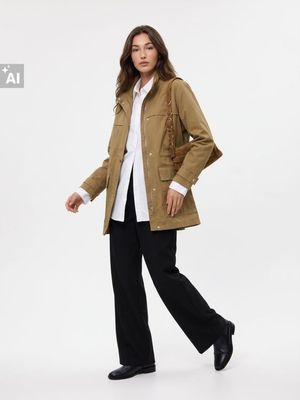 Sinsay - Parka damska casual ze sklepu: Sinsay w kategorii: Parki damskie - zdjęcie CC22A15-4CA-6968_494LS
