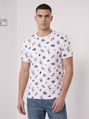 T-shirt męski na wiosnę Sinsay ze sklepu: Sinsay w kategorii: T-shirty męskie