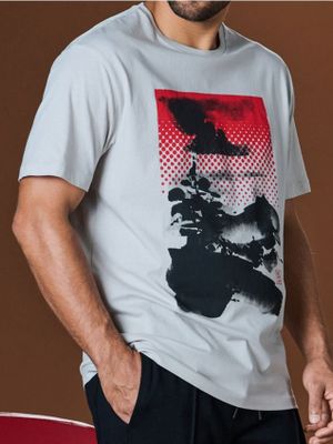 T-shirt męski na wiosnę ze sklepu: Sinsay w kategorii: T-shirty męskie - zdjęcie CC22A15-4CA-6968_4977F