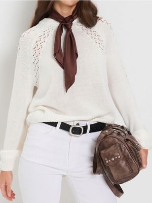 Sweter damski casual zimowy Sinsay ze sklepu: Sinsay w kategorii: Swetry damskie - zdjęcie CC22A15-4CA-6968_498HC