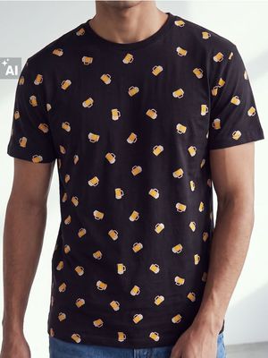 Sinsay - T-shirt męski na wiosnę ze sklepu: Sinsay w kategorii: T-shirty męskie - zdjęcie CC22A15-4CA-6968_522KT