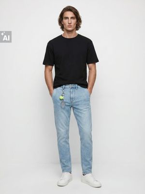 Jeansy męskie casual Sinsay ze sklepu: Sinsay w kategorii: Jeansy męskie - zdjęcie CC22A15-4CA-6968_524JV