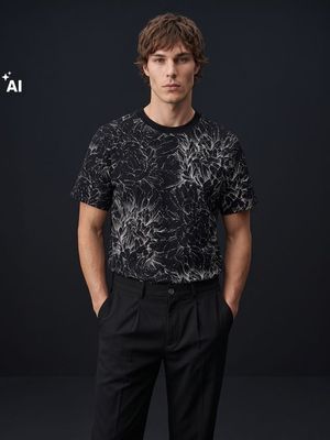 T-shirt męski młodzieżowy Sinsay ze sklepu: Sinsay w kategorii: T-shirty męskie - zdjęcie CC22A15-4CA-6968_532KT