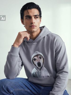 szary Bluza męska Sinsay ze sklepu: Sinsay w kategorii: Bluzy męskie