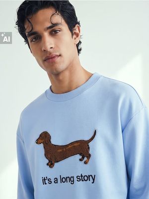 Bluza męska na wiosnę jesienna Sinsay ze sklepu: Sinsay w kategorii: Bluzy męskie