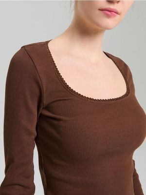 Bluzka damska na wiosnę Sinsay ze sklepu: Sinsay w kategorii: Bluzki damskie - zdjęcie CC22A15-4CA-6968_552HC