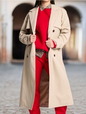 Płaszcz damski casual ze sklepu: Sinsay w kategorii: Płaszcze damskie - zdjęcie CC22A15-4CA-6968_566BS