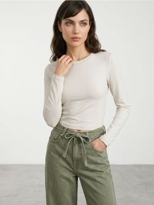 Bluzka damska na wiosnę Sinsay ze sklepu: Sinsay w kategorii: Bluzki damskie - zdjęcie CC22A15-4CA-6968_568JP