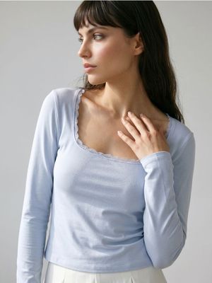 Bluzka damska casual Sinsay ze sklepu: Sinsay w kategorii: Bluzki damskie - zdjęcie CC22A15-4CA-6968_572JP