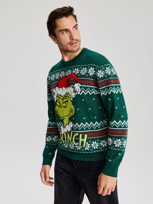 Sweter męski na zimę Sinsay ze sklepu: Sinsay w kategorii: Swetry męskie - zdjęcie CC22A15-4CA-6968_572JV