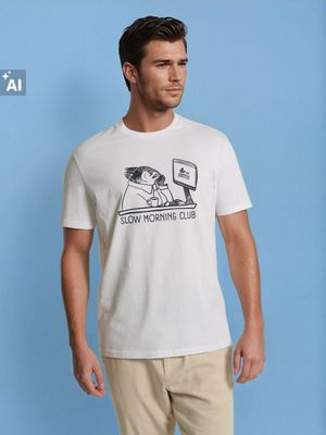 T-shirt męski wiosenny Sinsay ze sklepu: Sinsay w kategorii: T-shirty męskie