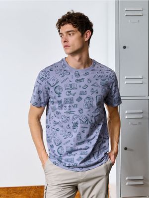 T-shirt męski wiosenny Sinsay ze sklepu: Sinsay w kategorii: T-shirty męskie - zdjęcie CC22A15-4CA-6968_577EY