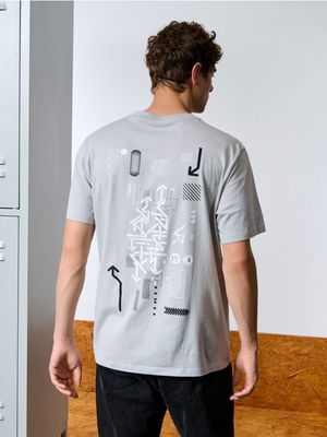 Sinsay - T-shirt męski na wiosnę ze sklepu: Sinsay w kategorii: T-shirty męskie - zdjęcie CC22A15-4CA-6968_581EY