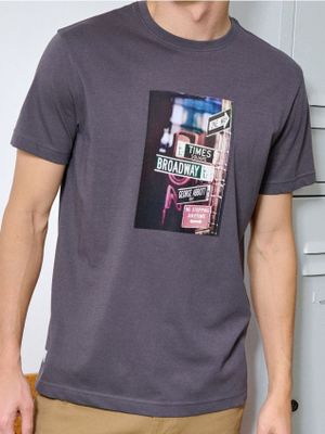 T-shirt męski młodzieżowy Sinsay ze sklepu: Sinsay w kategorii: T-shirty męskie - zdjęcie CC22A15-4CA-6968_585EY