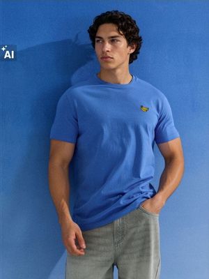 T-shirt męski casual Sinsay ze sklepu: Sinsay w kategorii: T-shirty męskie - zdjęcie CC22A15-4CA-6968_607JD