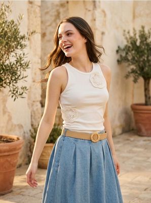 Bluzka damska casual Sinsay ze sklepu: Sinsay w kategorii: Bluzki damskie - zdjęcie CC22A15-4CA-6968_611HA