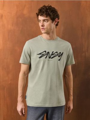 T-shirt męski na wiosnę Sinsay ze sklepu: Sinsay w kategorii: T-shirty męskie - zdjęcie CC22A15-4CA-6968_615EY