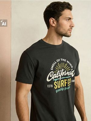 T-shirt męski na wiosnę Sinsay ze sklepu: Sinsay w kategorii: T-shirty męskie - zdjęcie CC22A15-4CA-6968_615JD