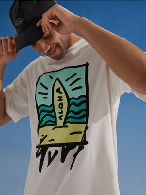 T-shirt męski Sinsay ze sklepu: Sinsay w kategorii: T-shirty męskie - zdjęcie CC22A15-4CA-6968_616JD