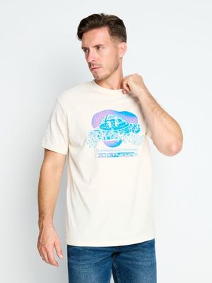 T-shirt męski na wiosnę młodzieżowy Sinsay ze sklepu: Sinsay w kategorii: T-shirty męskie - zdjęcie CC22A15-4CA-6968_622EY