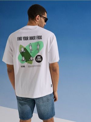 T-shirt męski młodzieżowy Sinsay ze sklepu: Sinsay w kategorii: T-shirty męskie - zdjęcie CC22A15-4CA-6968_628JD