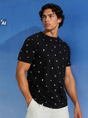 T-shirt męski wiosenny Sinsay ze sklepu: Sinsay w kategorii: T-shirty męskie - zdjęcie CC22A15-4CA-6968_638JD