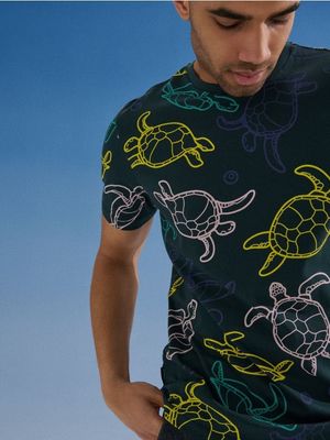 T-shirt męski na lato Sinsay ze sklepu: Sinsay w kategorii: T-shirty męskie - zdjęcie CC22A15-4CA-6968_639JD