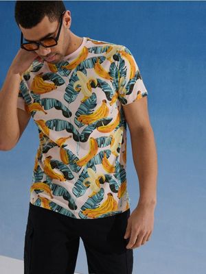 T-shirt męski w stylu młodzieżowym Sinsay ze sklepu: Sinsay w kategorii: T-shirty męskie - zdjęcie CC22A15-4CA-6968_641JD