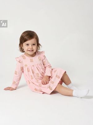 różowy Odzież dla niemowląt w nadruki Sinsay ze sklepu: Sinsay w kategorii: Odzież dla niemowląt