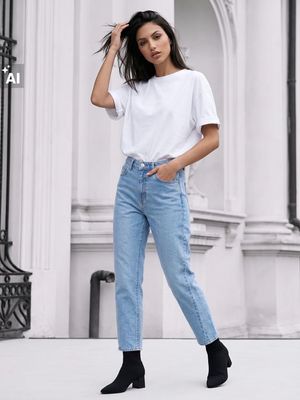 Jeansy damskie Sinsay ze sklepu: Sinsay w kategorii: Jeansy damskie - zdjęcie CC22A15-4CA-6968_646DT