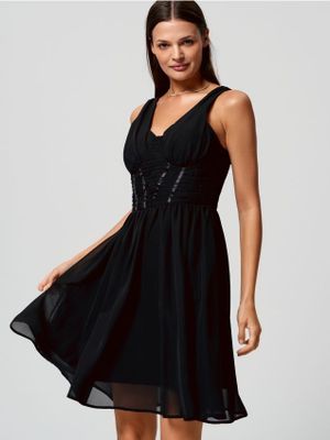Sukienka na lato elegancka Sinsay ze sklepu: Sinsay w kategorii: Sukienki - zdjęcie CC22A15-4CA-6968_6634T