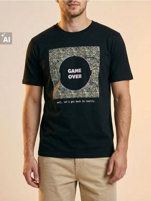 T-shirt męski na wiosnę Sinsay ze sklepu: Sinsay w kategorii: T-shirty męskie - zdjęcie CC22A15-4CA-6968_679JD