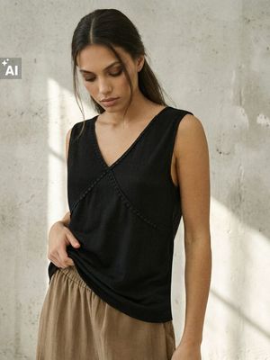 Bluzka damska casual na lato Sinsay ze sklepu: Sinsay w kategorii: Bluzki damskie - zdjęcie CC22A15-4CA-6968_682HA