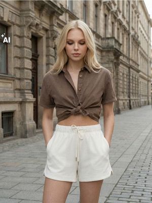 Szorty casualowe Sinsay ze sklepu: Sinsay w kategorii: Szorty - zdjęcie CC22A15-4CA-6968_693GY