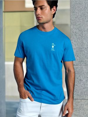 T-shirt męski casualowy Sinsay ze sklepu: Sinsay w kategorii: T-shirty męskie - zdjęcie CC22A15-4CA-6968_696AW