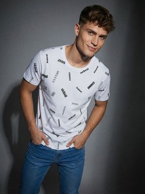 T-shirt męski na lato Sinsay ze sklepu: Sinsay w kategorii: T-shirty męskie - zdjęcie CC22A15-4CA-6968_705JD
