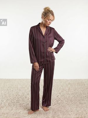 Piżama w paski Sinsay ze sklepu: Sinsay w kategorii: Piżamy damskie - zdjęcie CC22A15-4CA-6968_716KZ